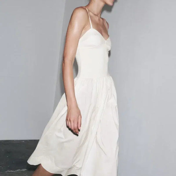 [BUNJANG] Zara Poplin Combination Dress / ZARA POPLIN COMBINATION DRESS M