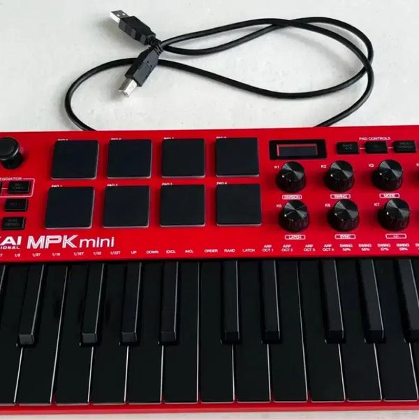 [BUNJANG] Akai MPK Mini Red MIDI Master Keyboard / Akai mpk mini 레드 미디 마스터키보드