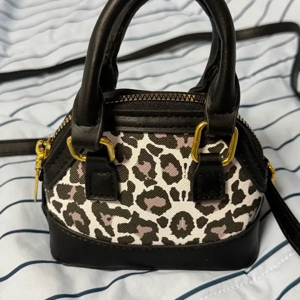 [BUNJANG] Mini Leopard Print Crossbody Bag / 미니 호피 크로스가방
