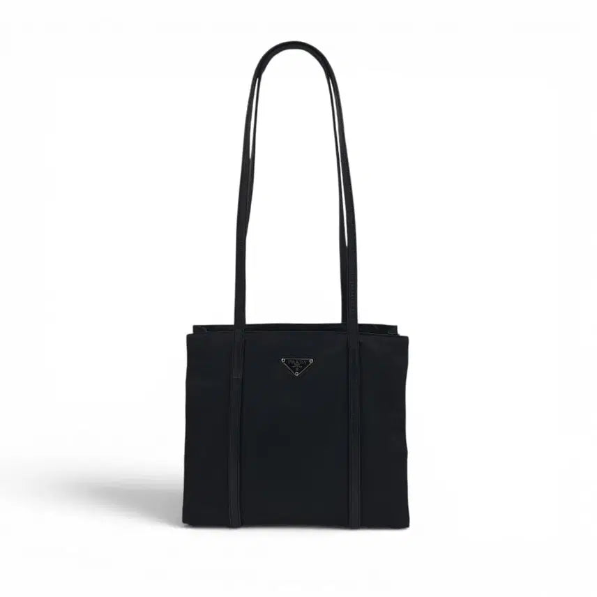 [BUNJANG] Prada Triangle Logo Black Nylon Medium Shoulder Bag B6506 / 프라다 삼각로고 블랙 미듐 숄더백 B6506