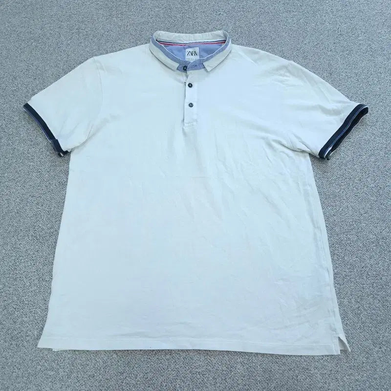 [BUNJANG] Zara Men's Half-Sleeve Collar T-Shirt EUR XL / EUR XL 자라 반팔 카라티 | 0722C21