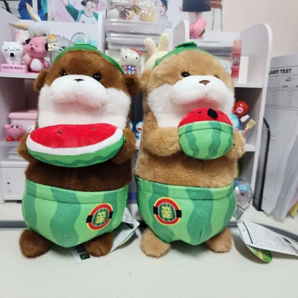 [BUNJANG] Authentic Watermelon Plush Dolls Set of 2 / 정품 (새상품)귀여운 수박 인형 2개 세트
