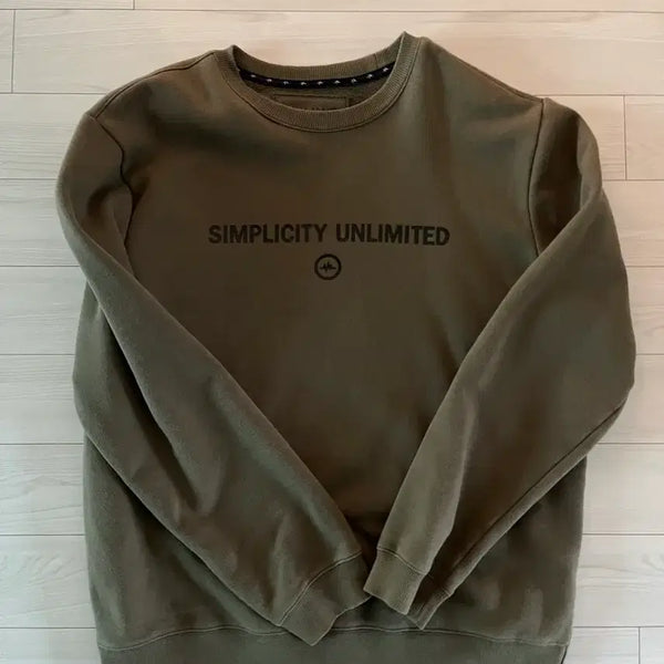 [BUNJANG] SIMPLICITY UNLIMITED Khaki Sweatshirt / SIMPLICITY UNLIMITED 맨투맨 카키색