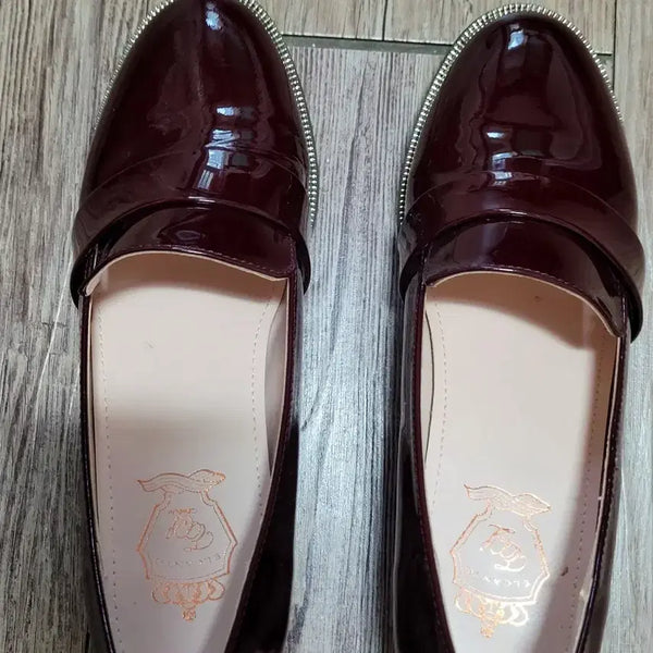 [BUNJANG] Elganto Wine Enamel Shoes 240 / 엘간토 와인색 에나멜 슈즈 240