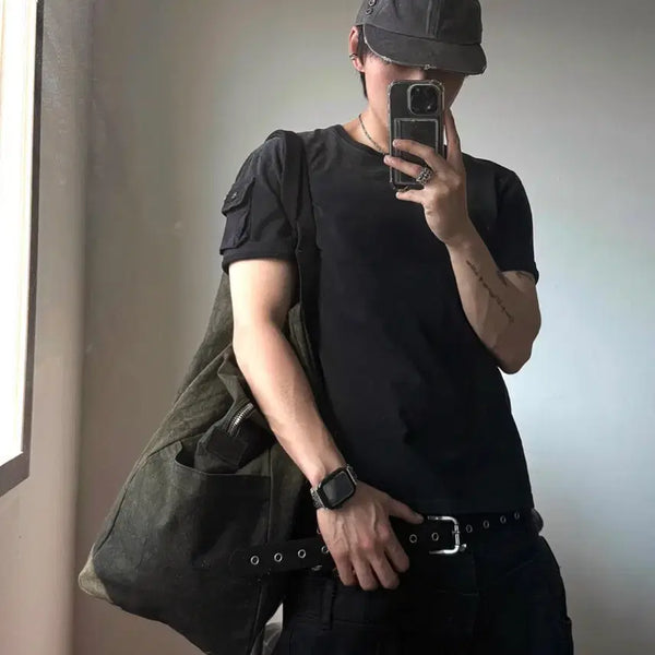 [BUNJANG] FOG Service Military Half Sleeve T-Shirt / 포그 서비스 밀리터리 하프 슬리브 반팔 2사이즈