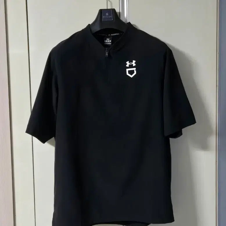 [BUNJANG] Under Armour Baseball Short Sleeve Jacket Black (Men's) 100 / 언더아머 야구 반팔 자켓 블랙 (남)100