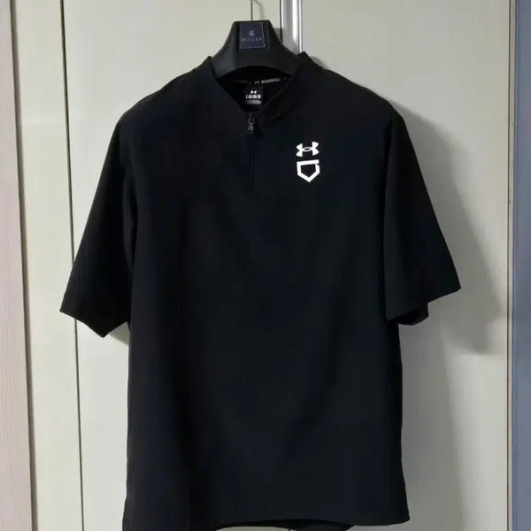 [BUNJANG] Under Armour Baseball Short Sleeve Jacket Black (Men's) 100 / 언더아머 야구 반팔 자켓 블랙 (남)100