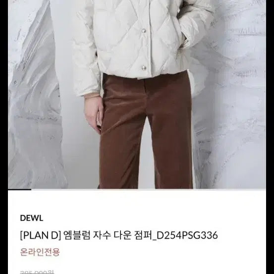[BUNJANG] DEWL Emblem Embroidered Down Jumper / DEWL 엠블럼 자수 다운 점퍼 55
