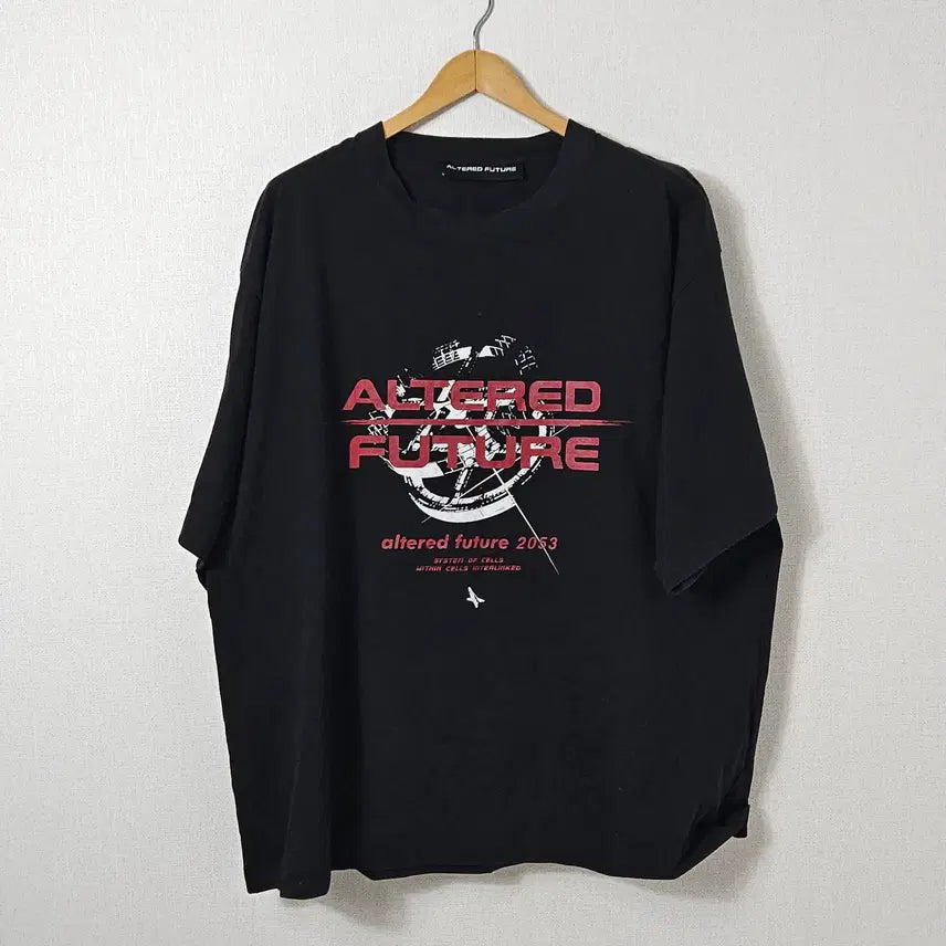 [BUNJANG] Altered Future Oversized Black T-Shirt / 얼터드퓨처 오버핏 반팔 티셔츠 AF1 블랙