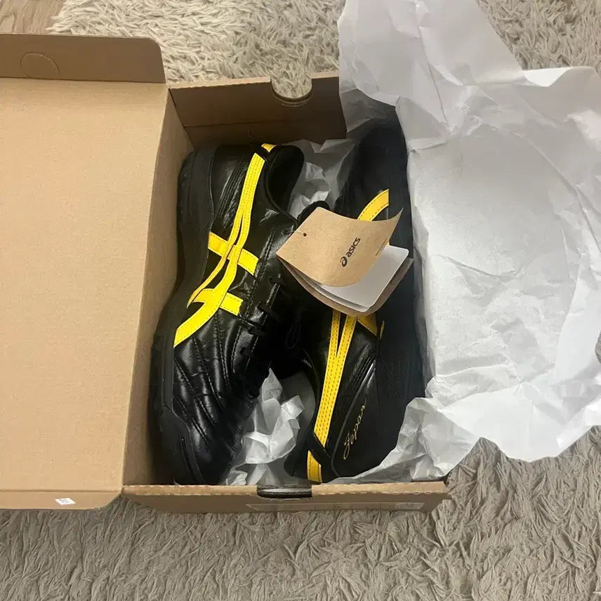 [BUNJANG] Asics C3 FF TF Football/Futsal Shoes Black/Yellow / 아식스  c3 ff tf