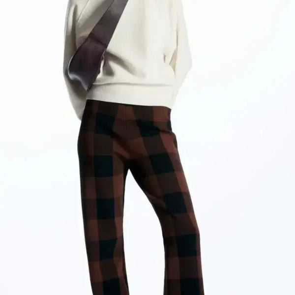 [BUNJANG] COS Check Pattern Knit Pants - Size S / 코스 니트바지 S