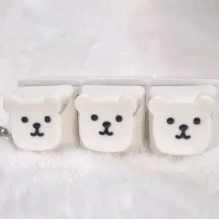[BUNJANG] Damgom 3-Keycap Keyring / 담곰이 3구 키캡 키링