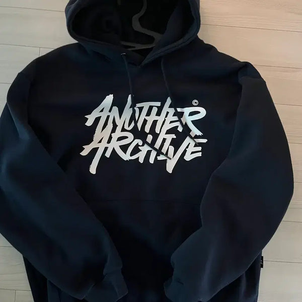 [BUNJANG] Another Archive Navy Hoodie / 어나더 아카이브 후드티 [네이비 컬러]