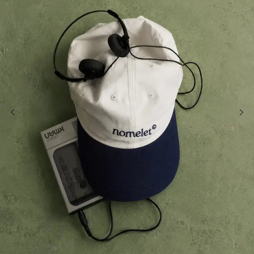 [BUNJANG] Nomellet Essential Logo Ball Cap Navy/White / 노멜렛 에센셜 로고 볼캡