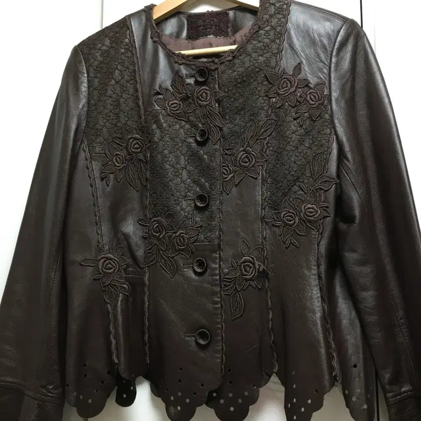 [BUNJANG] Vintage Japanese Leather Jacket / 일본 빈티지 가죽자켓 아우터 모리걸 그런지 페어리 y2k