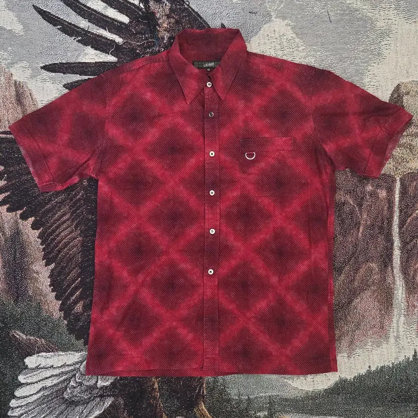 [BUNJANG] Jean Paul Gaultier Red Check Short Sleeve Shirt / 장 폴 고티에 반팔 셔츠 레드 체크