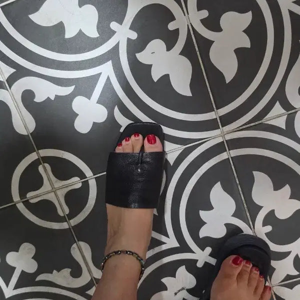[BUNJANG] Leather Slippers (245 Size) / 가죽슬리퍼245
