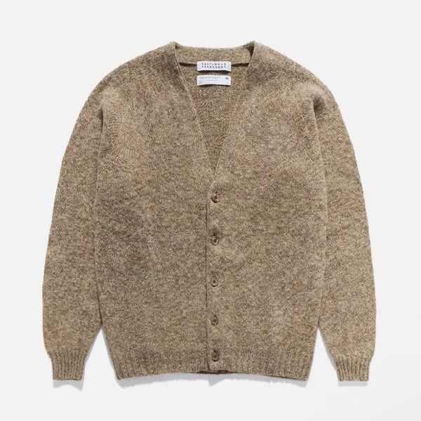 [BUNJANG] Eastlogue x Halli of Scotland Cardigan Mushroom L / 이스트로그 X 할리오브스코틀랜드 가디건 머쉬룸 L
