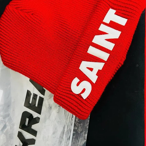 [BUNJANG] Saint Mxxxxxx 23AW Beanie Red / 세인트 미카엘(Saint Mxxxxxx) 23aw 비니 레드