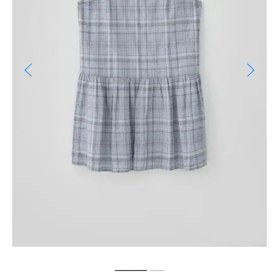 [BUNJANG] TANATT T/T Peony Check One-Piece Dress (Soft Blue) / 새상품) 타낫 T/T Peony check one-piece (soft blue)