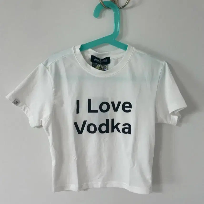 [BUNJANG] Joggerfish I Love Vodka Cropped T-Shirt / 조거쉬 아이러브 보드카 크롭티