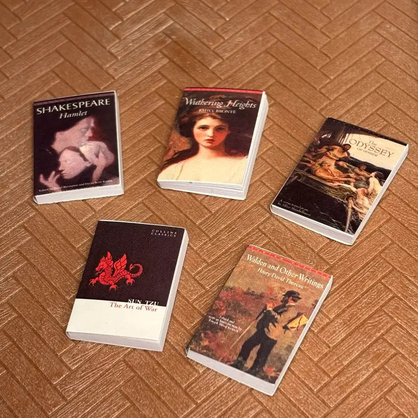 [BUNJANG] Miniature Classic Novels Set (5 Volumes) / 미니어처 명작 소설책 5종 세트