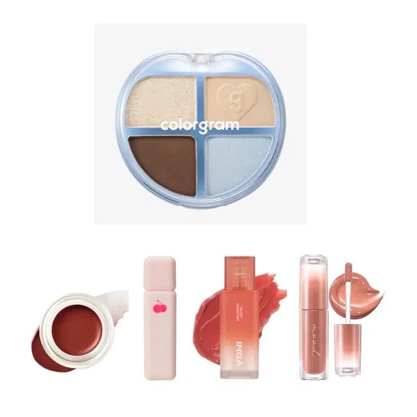 [BUNJANG] Colorgram Tintori Eye Palette (Albamtori) - Sealed / 단종 미개봉) 컬러그램 틴토리 아이팔레트 알밤토리 + 웜톤립1