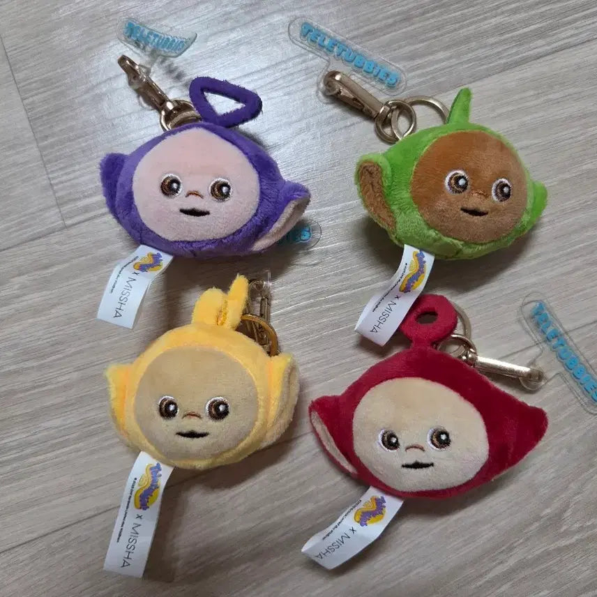 [BUNJANG] Teletubbies MISSHA Collaboration Keychain Set (4 types) / 텔레토비 미샤 콜라보 키링 4종 세트