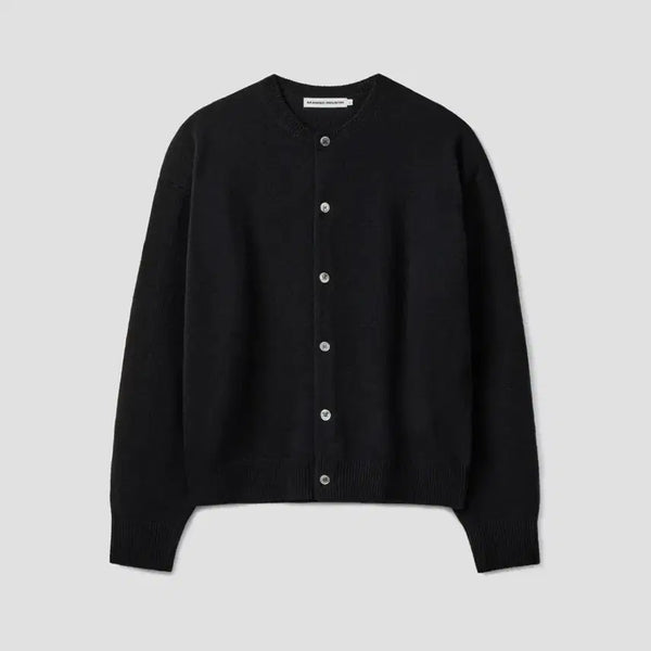 [BUNJANG] Branded Comfort Wool Crop Round Cardigan Black XL / (XL) 브랜디드 컴포트 울 크롭 라운드 가디건 블랙
