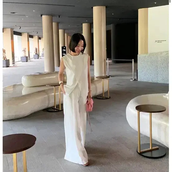 [BUNJANG] Around Yull Wide Slacks / 어라운드율 와이드 슬랙스