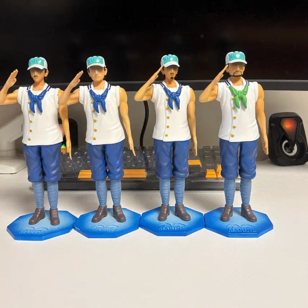 [BUNJANG] One Piece Marine Soldier Figures 4-Piece Set / 원피스 해군 병사 피규어 4종 세트