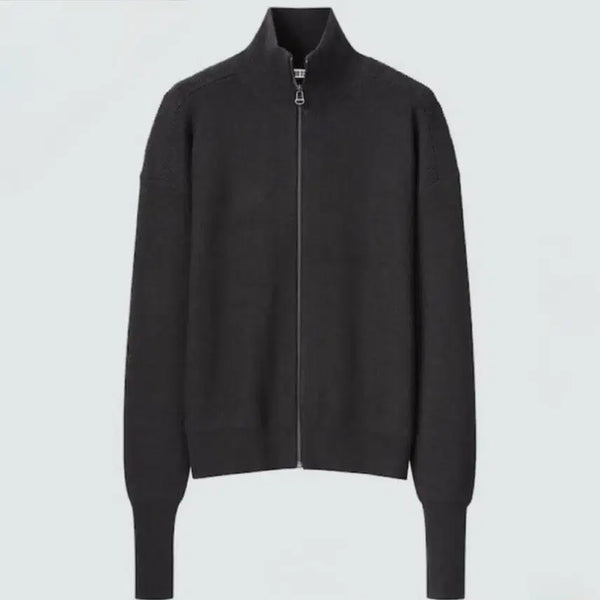 [BUNJANG] Uniqlo U Lemaire Merino Wool Zip-Up Knit Full Zip Hoodie Black XXL / 유니클로U  메리노울집업 니트풀집업 블랙 XXL 르메르 유니클로 Lemaire UNIQLO