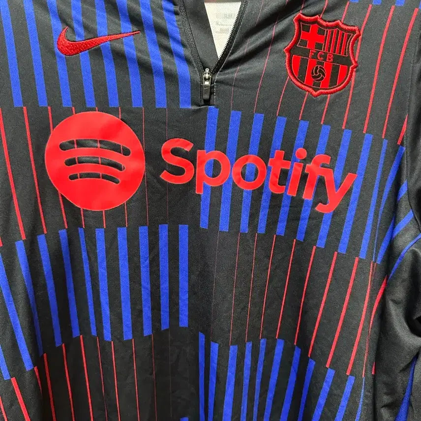 [BUNJANG] Barcelona 23-24 Drill Top - Size M (International) / 23-24 바르셀로나 드릴탑 해외M