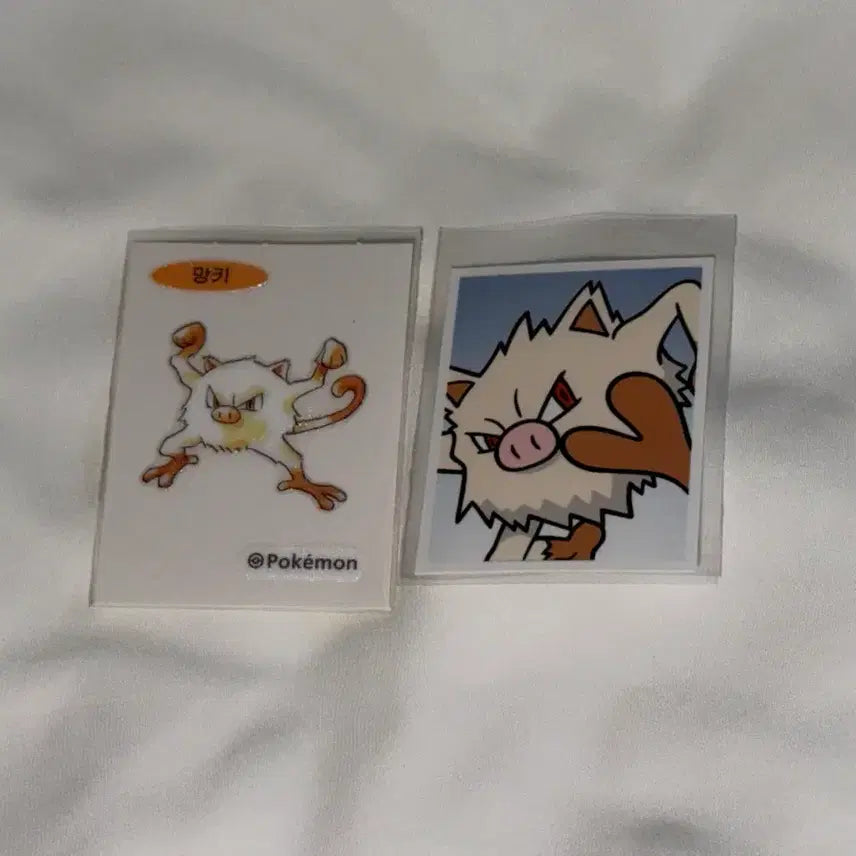 [BUNJANG] Pokemon 30th Anniversary Mankey Proof Photo Sticker / 포켓몬 30주년 망키 증명사진 증사 띠부띠부씰