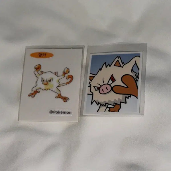 [BUNJANG] Pokemon 30th Anniversary Mankey Proof Photo Sticker / 포켓몬 30주년 망키 증명사진 증사 띠부띠부씰