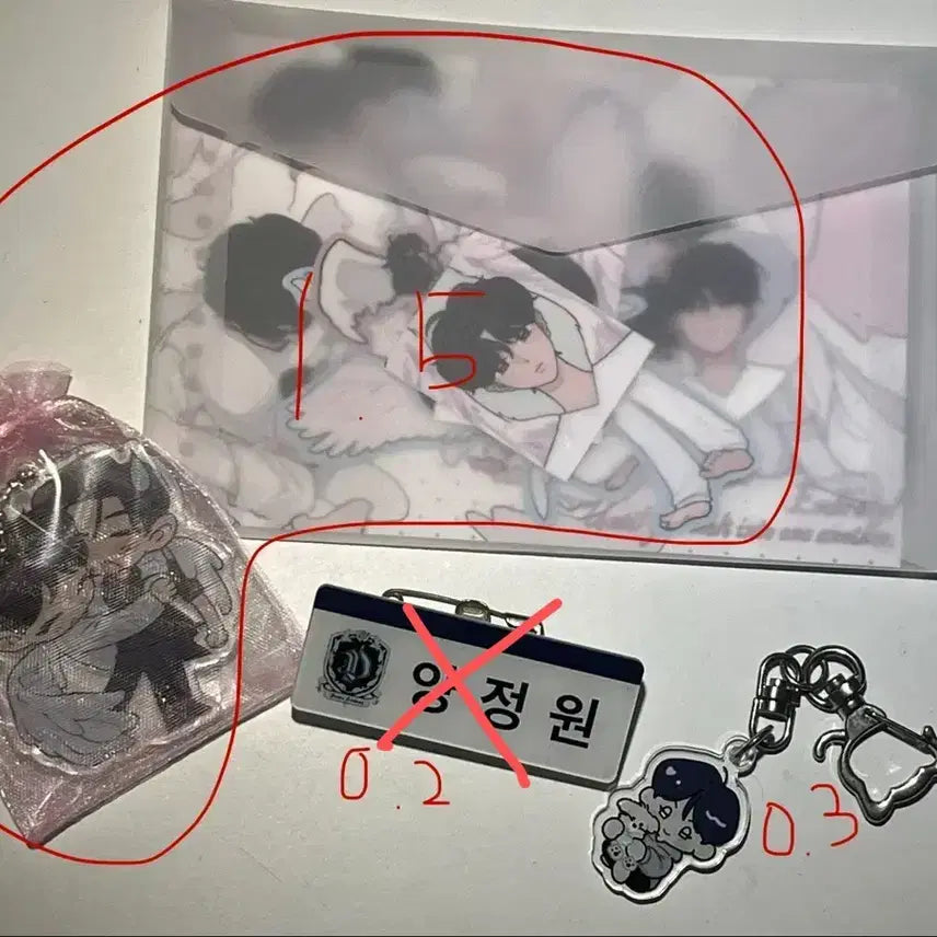 [BUNJANG] Yang Jeong Won Goods Bundle Set / 양정원 굿즈 양도합니다(포카,키링,야옹즈 엽서,명찰,)