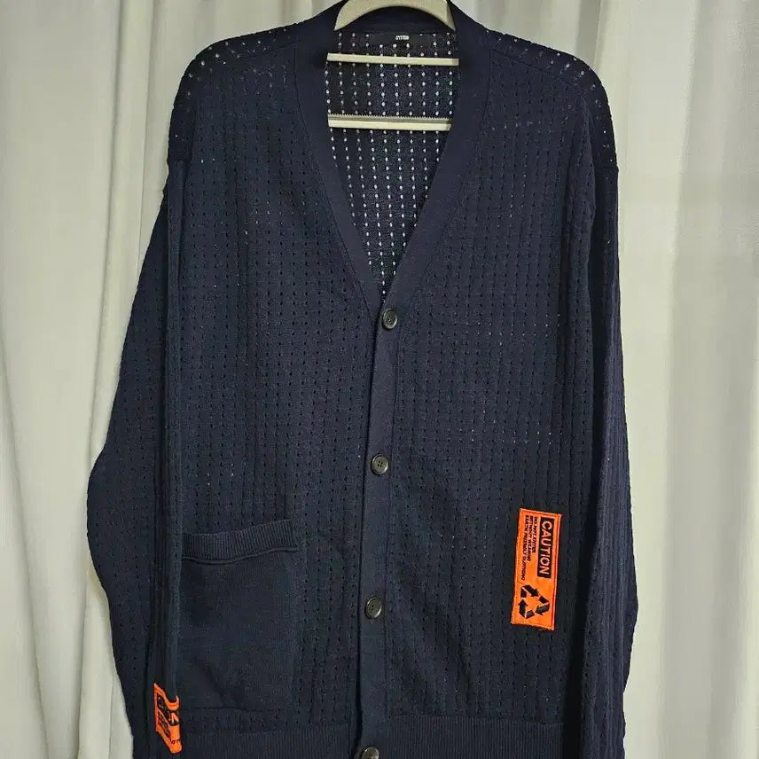 [BUNJANG] System Homme Punching Cardigan Navy 95 / 시스템 옴므)) 펀칭가디건  95(네이비)