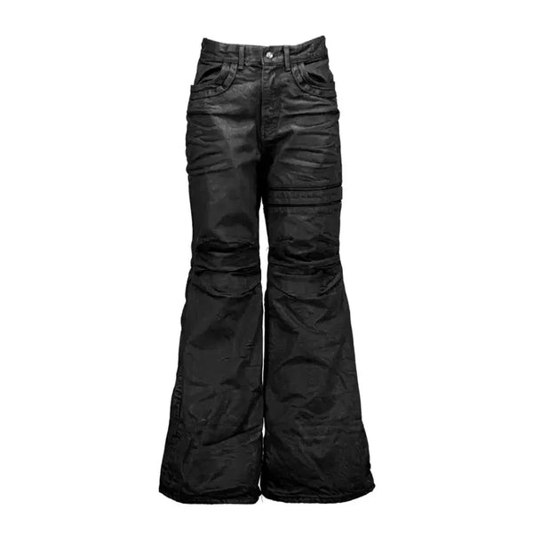 [BUNJANG] FOG SERVICE Coated Pleated Jeans Size 2 / 포그서비스 코팅 플레어진 2사이즈
