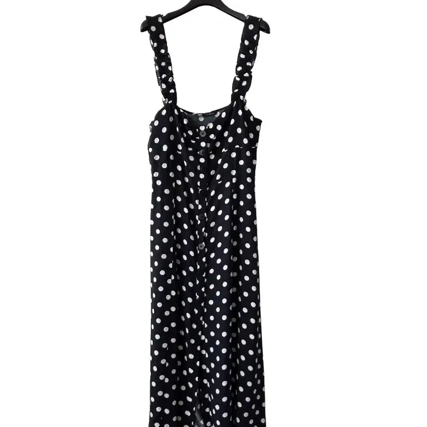 [BUNJANG] Zara Polka Dot Bustier Dress / 55/자라 도트 뷔스띠에원피스/하자