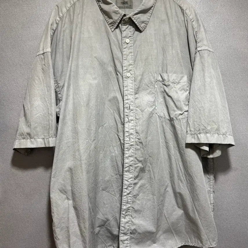 [BUNJANG] Another Office Hughes Garment Shirt Dusty Gray / [2] 어나더오피스 휴즈 가먼트 셔츠 dusty gray