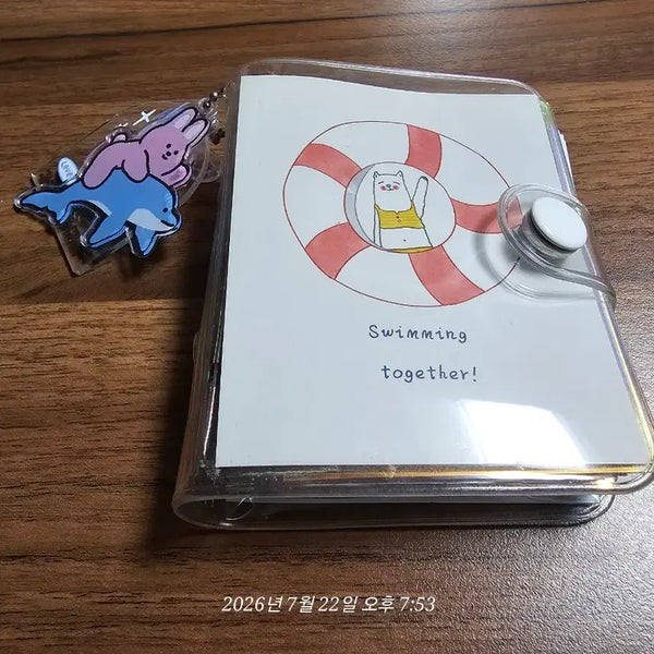 [BUNJANG] 3-Ring Mini Diary Refill Set with Keyring / 3공다이어리 미니다이어리 속지 키링 세트