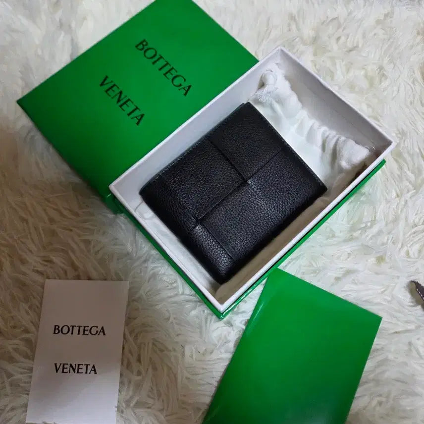 [BUNJANG] Bottega Veneta Parrot Two-Tone Black Bifold Wallet / (새상품급) 보테가베네타 패러킷 투톤 블랙 반지갑