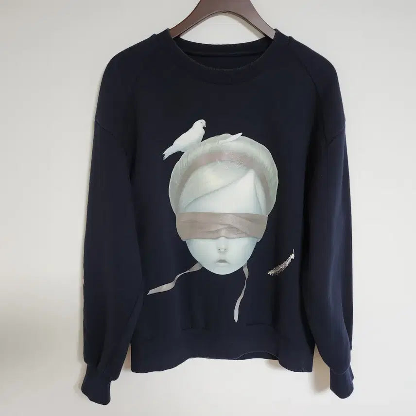 [BUNJANG] Juun.J Navy Ricin Sweatshirt JC5941036R / [46] 준지 네이비 리신 맨투맨 JC5941036R