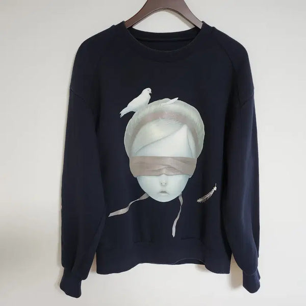 [BUNJANG] Juun.J Navy Ricin Sweatshirt JC5941036R / [46] 준지 네이비 리신 맨투맨 JC5941036R