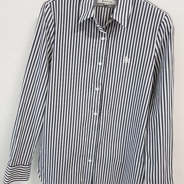 [BUNJANG] Beanpole Genuine Women's Striped Shirt (Size M) / 빈폴 정품 여성 스트라이프셔츠