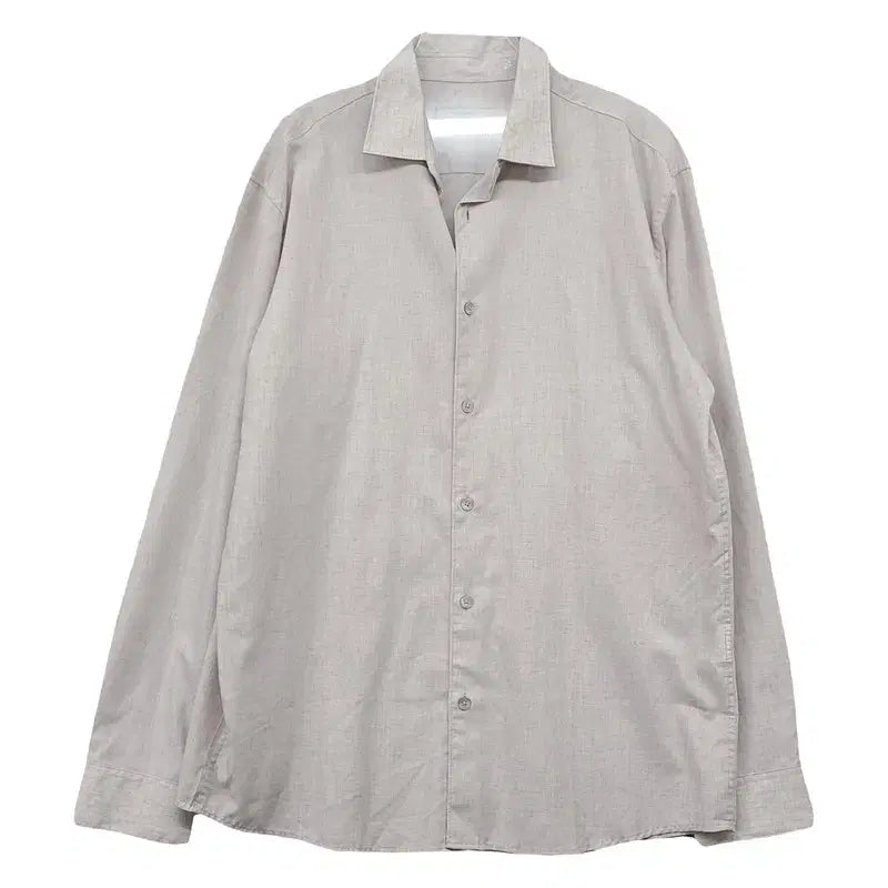 [BUNJANG] Mind Bridge Beige Polyester Nylon Blend Shirt LG / 마인드브릿지 베이지 셔츠 LG