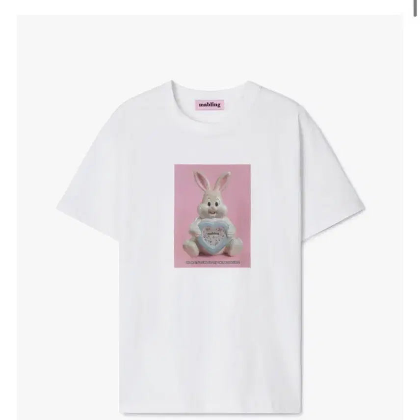 [BUNJANG] MARBLING Clock Bunny T-Shirt / 마블링) clock bunny tee