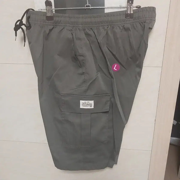 [BUNJANG] Unisex Cargo Shorts Charcoal Grey L / 카고 반바지 L 새상품 차콜그레이색
