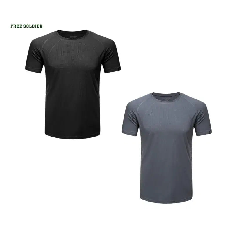 [BUNJANG] Presoldier Coolmax Tactical T-Shirt / 프리솔져 쿨맥스 택티컬 티셔츠 (블랙, 쉐도우 그레이)