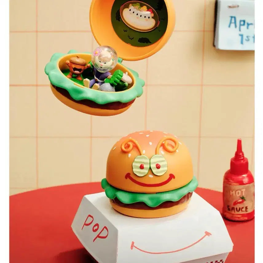 [BUNJANG] Pop Mart SpongeBob Krabby Patty Patrick Star Figure / 팝마트 스폰지밥 크래비패티 다람이